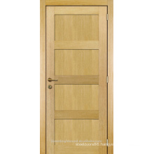 Unfinished interior room modern design oak veneered wood panel door design